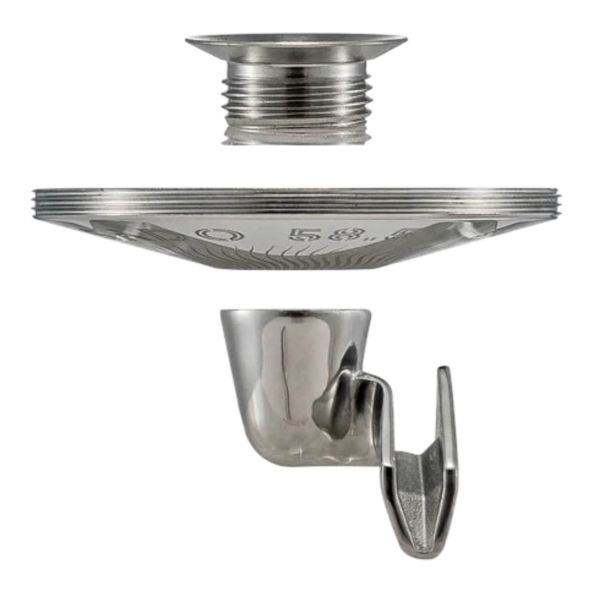 Hybrid Portafilter für E61, schwarz POM