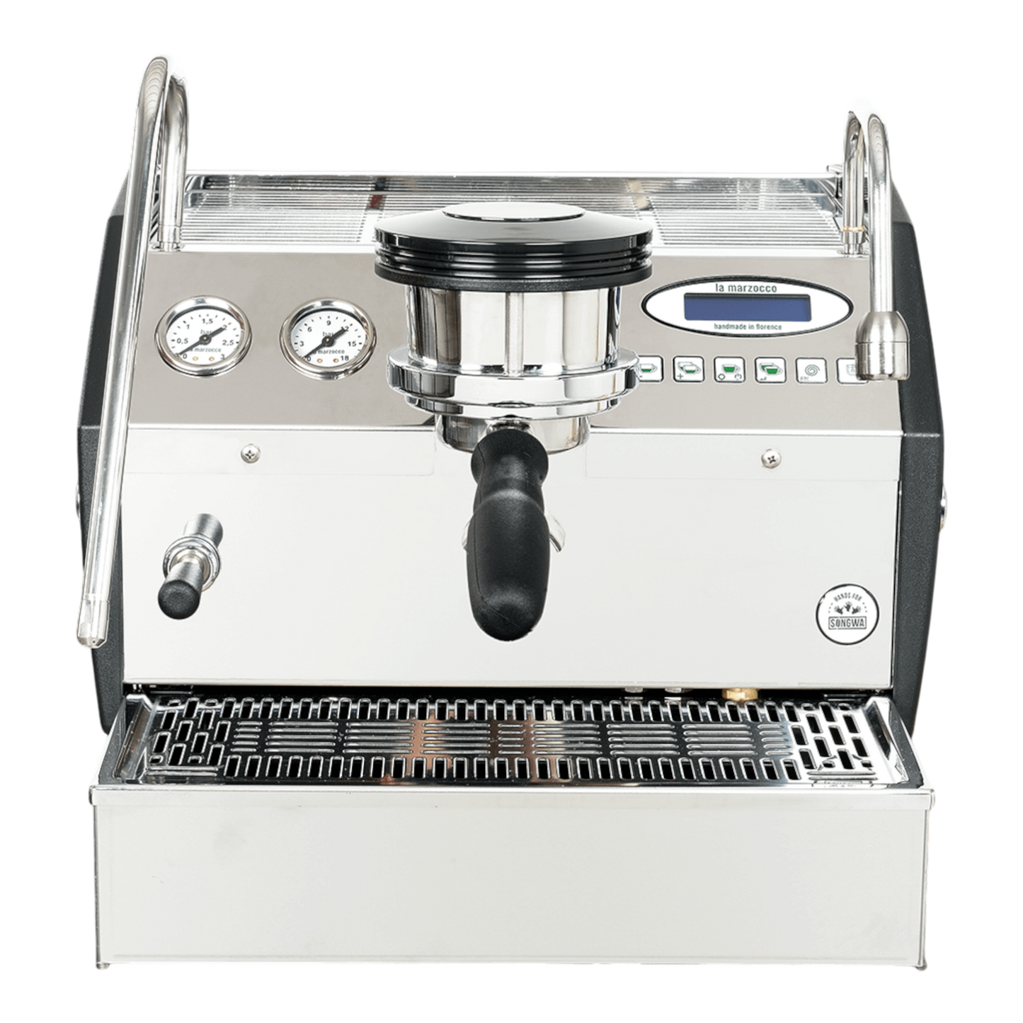 Kaffeekontor Bayern La Marzocco GS3 AV Espressomaschine aus Edelstahl mit Dualboiler und programmierbarer Dosierung