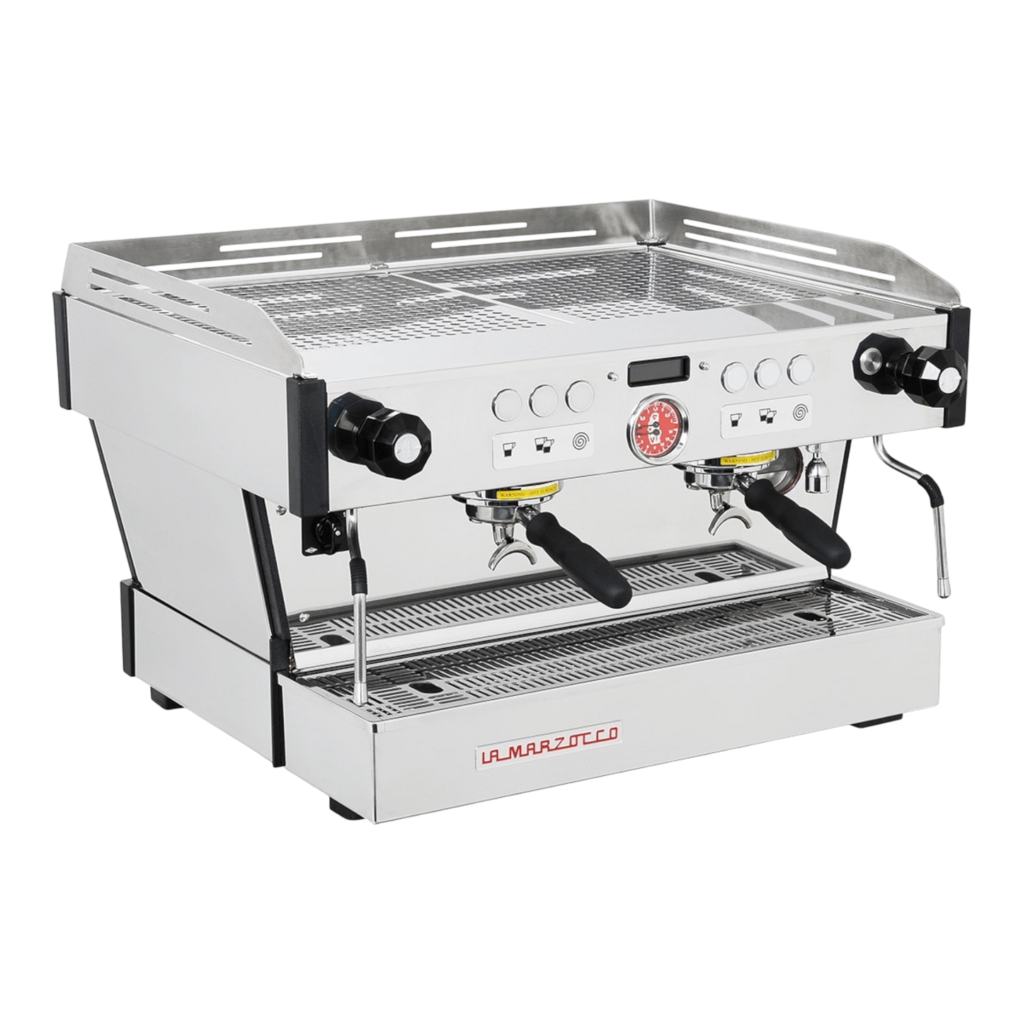 Kaffeekontor Bayern La Marzocco Linea PB Espressomaschine aus Edelstahl mit zwei Brühgruppen und digitalem Display