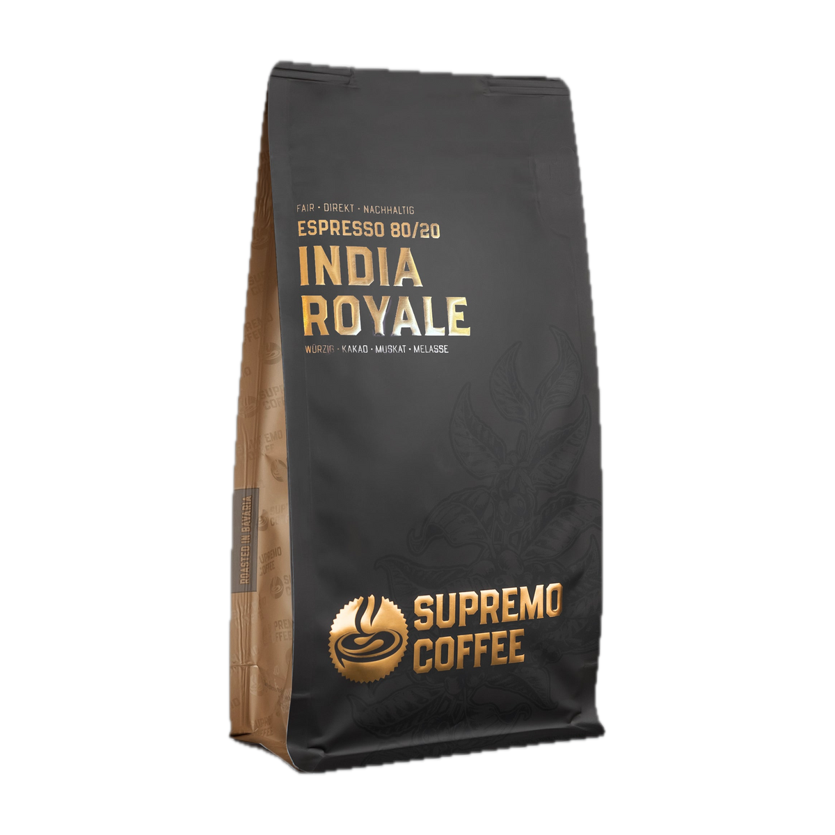 SUPREMO Coffee India Royale Schrägansicht