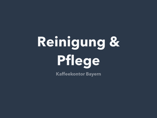 Reinigung & Pflege