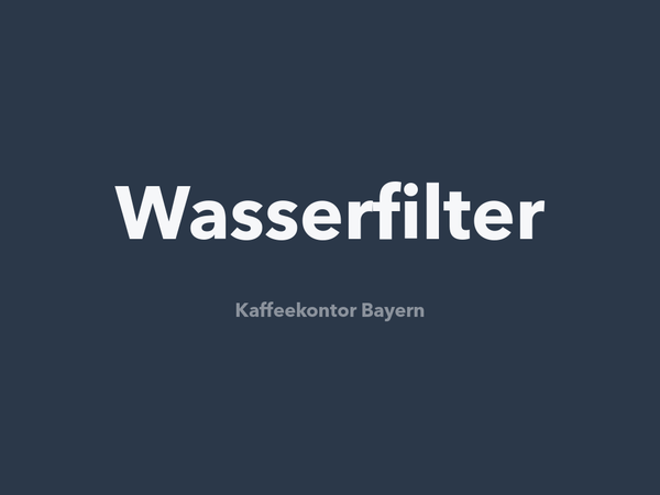 Wasserfilter