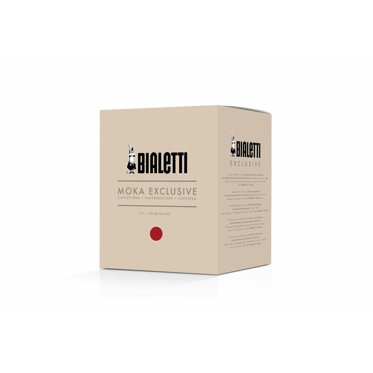Moka Exclusive 3 Tassen rot
