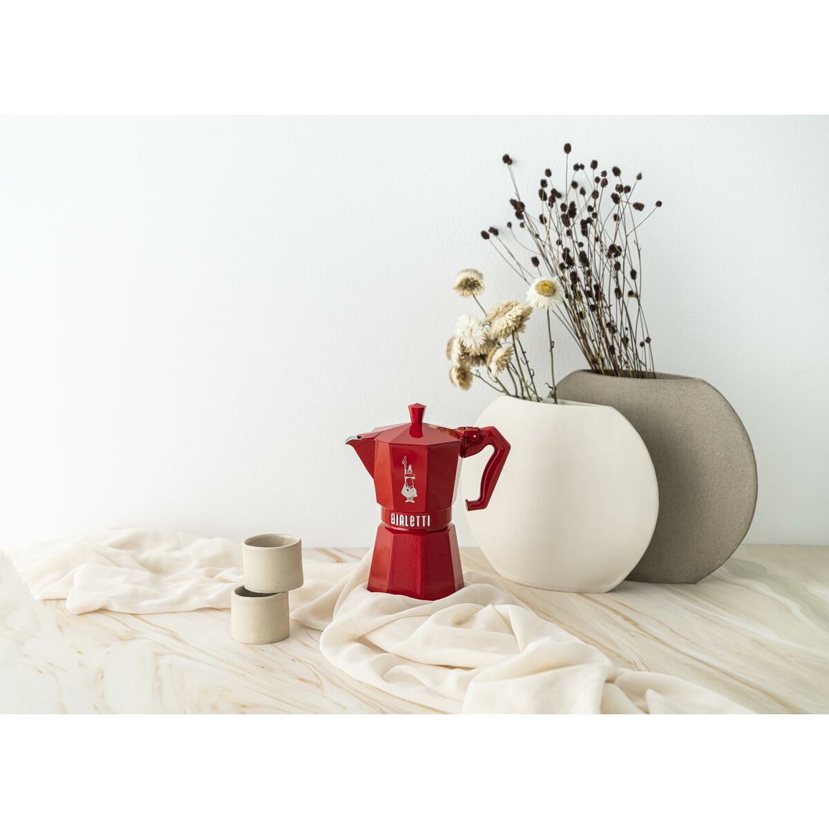 Moka Exclusive 3 Tassen rot