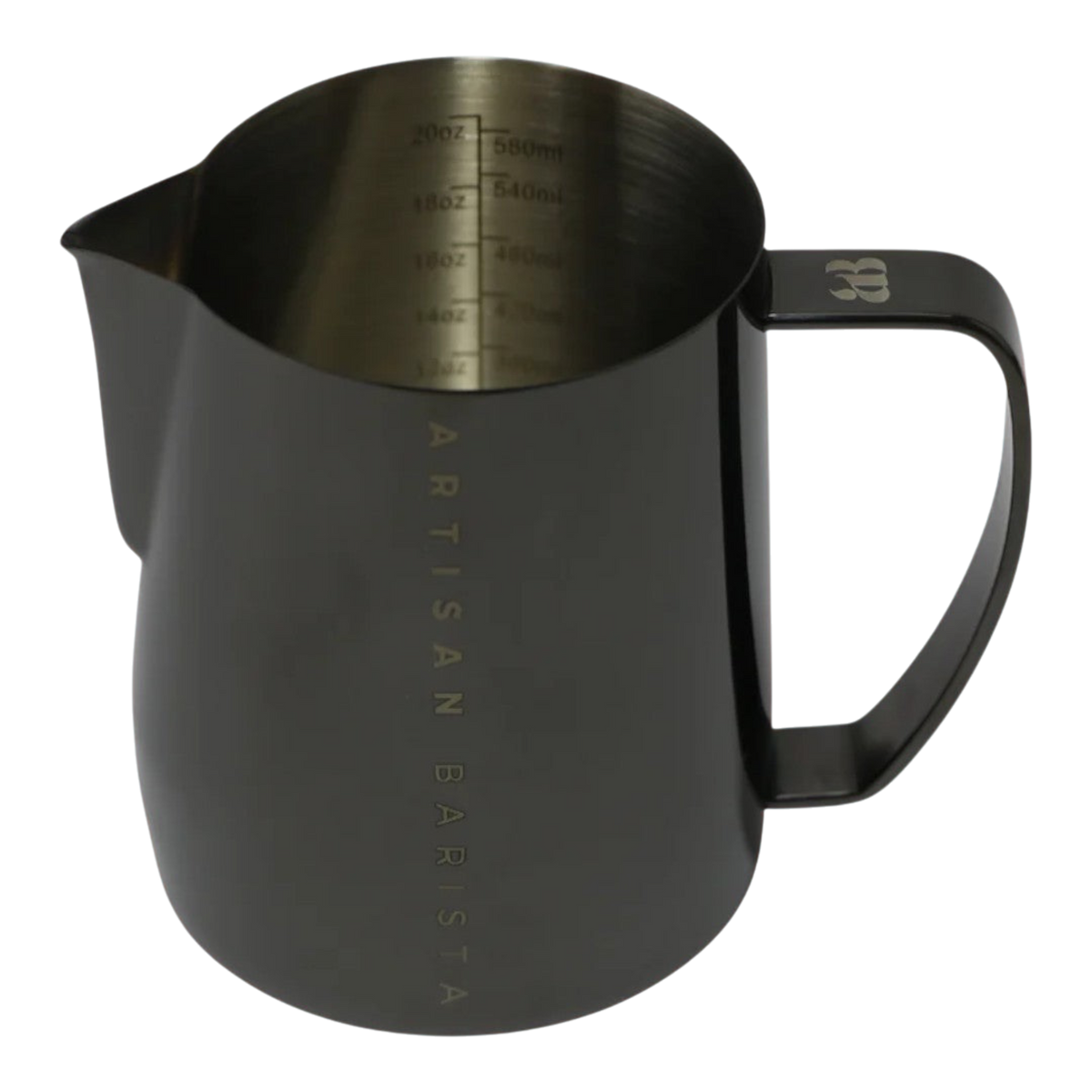 Milchkännchen 600ml schwarz glänzend (vernickelt)