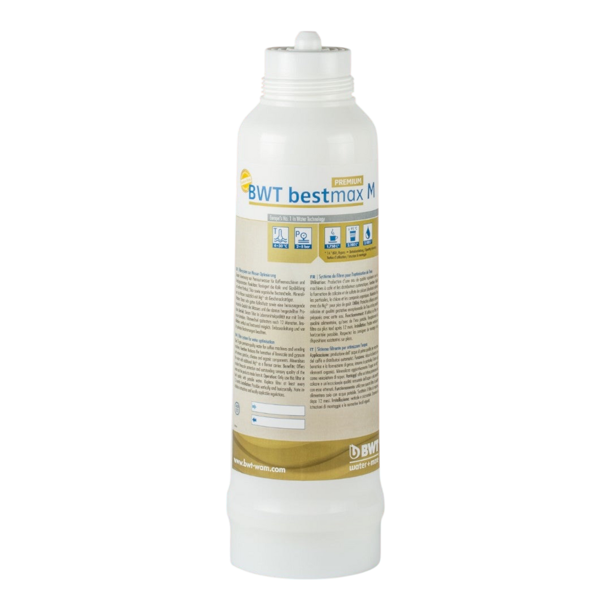 Kaffeekontor Bayern BWT bestmax Premium M Wasserfilterkartusche zur Kalkreduktion und Magnesiumanreicherung