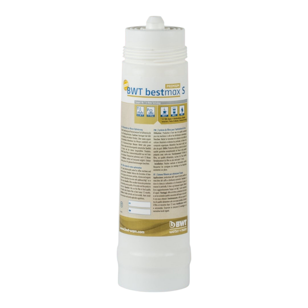 Kaffeekontor Bayern BWT bestmax Premium S Wasserfilterkartusche zur Kalkreduktion und Magnesiumanreicherung