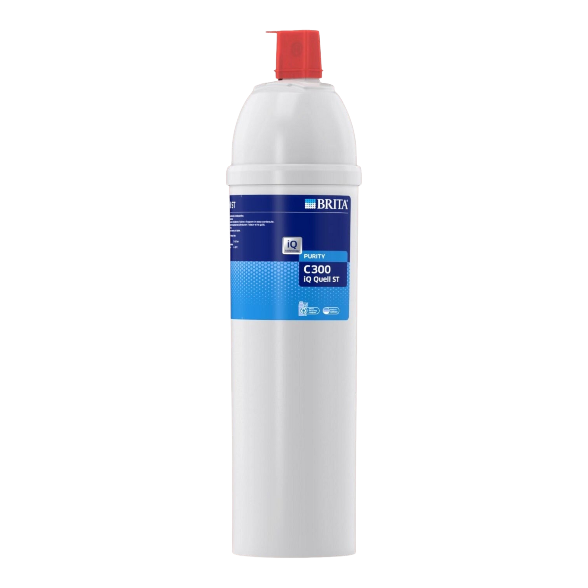 Kaffeekontor Bayern Brita Purity C300 iQ Quell ST Wasserfilterkartusche zur Kalkreduktion in weißem Design