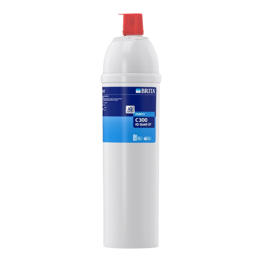 Kaffeekontor Bayern Brita Purity C300 iQ Quell ST Wasserfilterkartusche zur Kalkreduktion in weißem Design