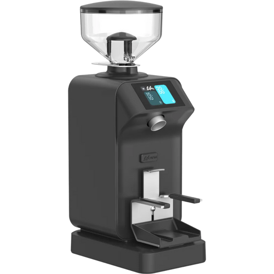 Kaffeekontor Bayern Ceado Life WAM Espressomühle in Schwarz mit Touchdisplay und integrierter Waage für präzises Mahlen