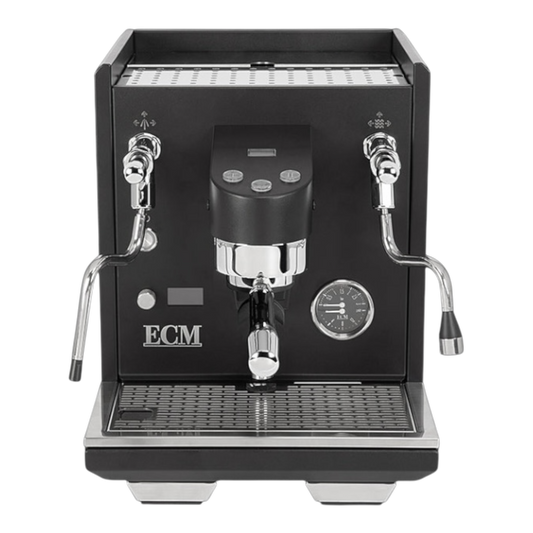 Kaffeekontor Bayern ECM Estetika Dualboiler Espressomaschine in Schwarz mit programmierbarer Volumetrik und Displays