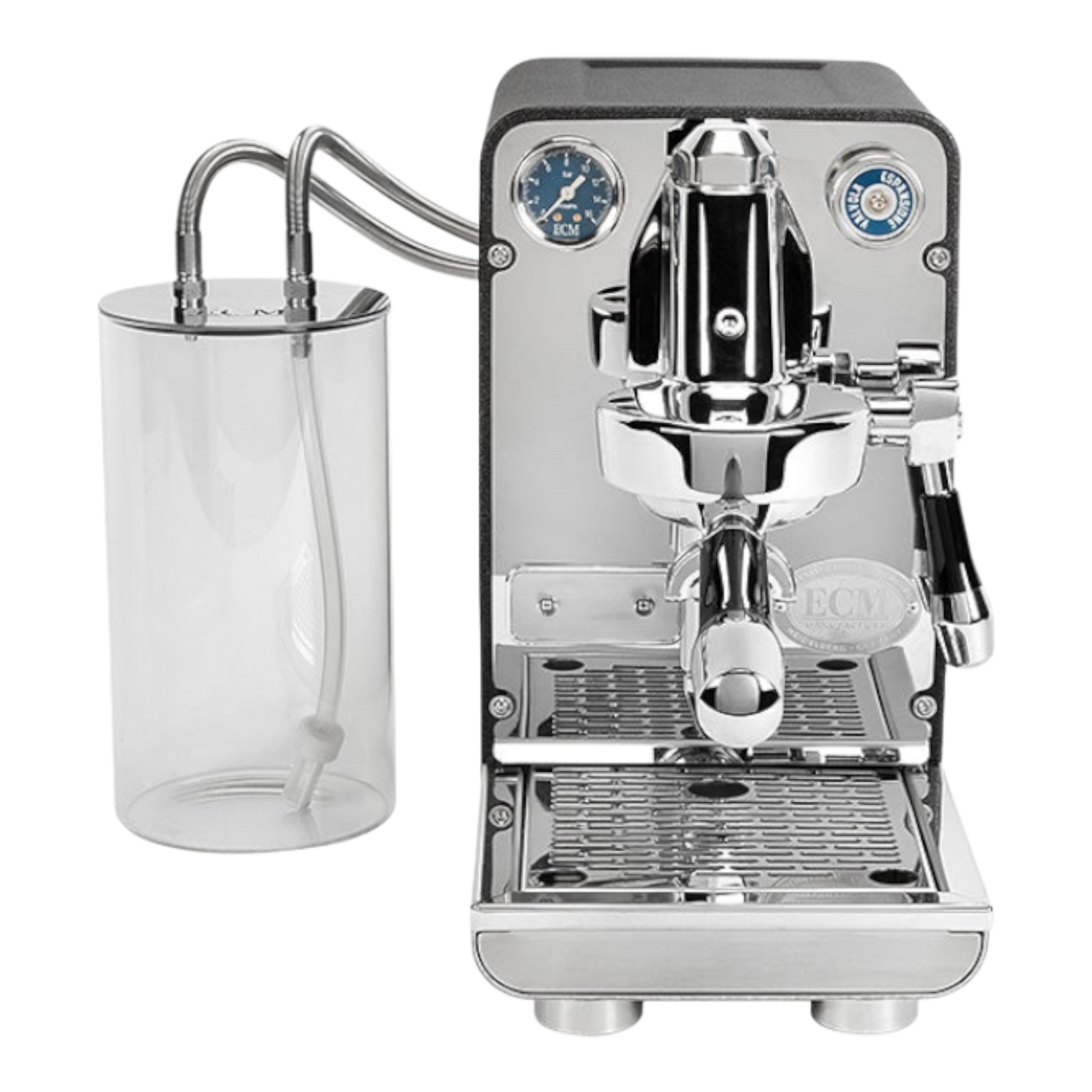 Kaffeekontor Bayern ECM Puristika Espressomaschine mit E61-Brühgruppe, PID-Steuerung und externem Glas-Wassertank