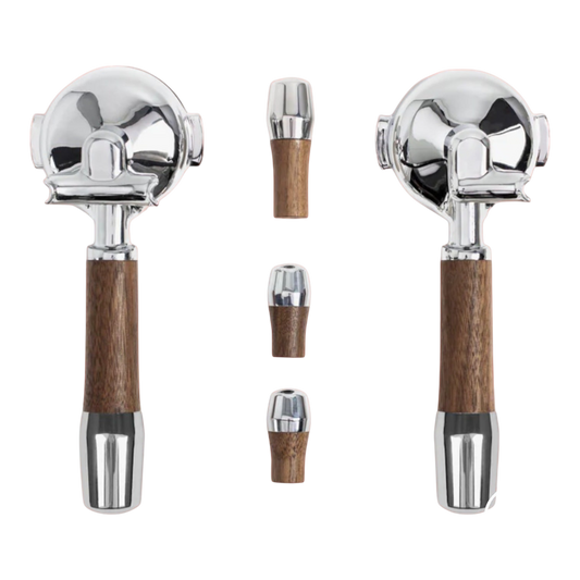 Kaffeekontor Bayern wooden portafilter handles and steam valve knobs for ECM espresso machines