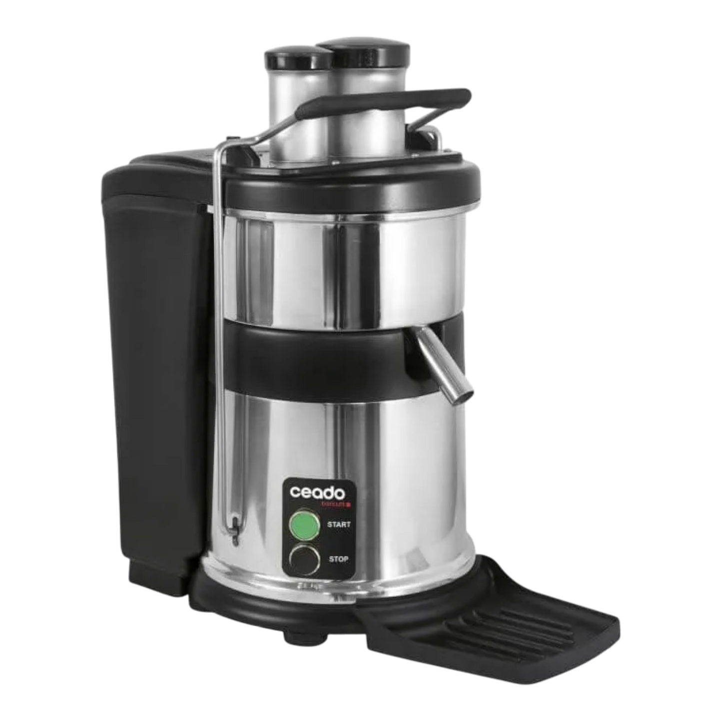 Kaffeekontor Bayern ES900 professional stainless steel commercial juice extractor with black accents