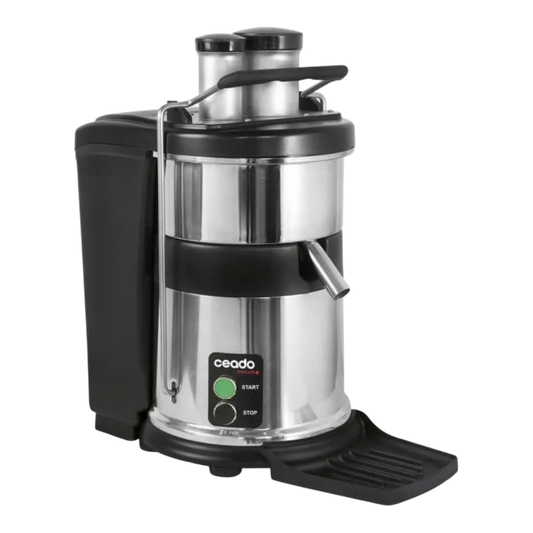 Kaffeekontor Bayern ES900 professional stainless steel commercial juice extractor with black accents