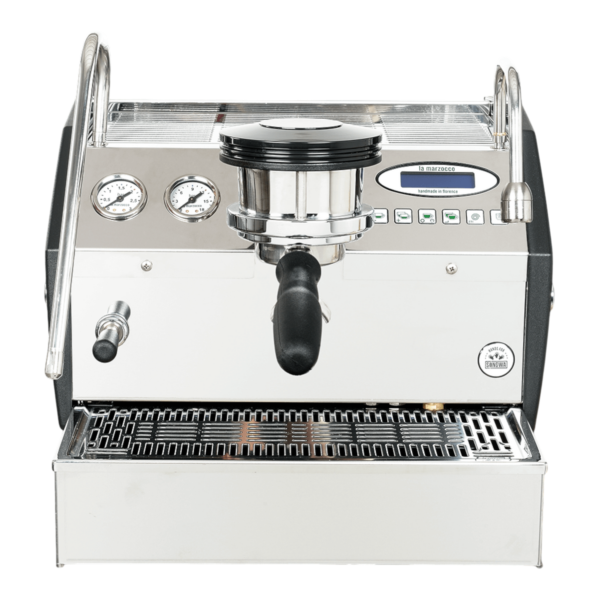 Kaffeekontor Bayern La Marzocco GS3 AV Espressomaschine aus Edelstahl mit Dualboiler und programmierbarer Dosierung