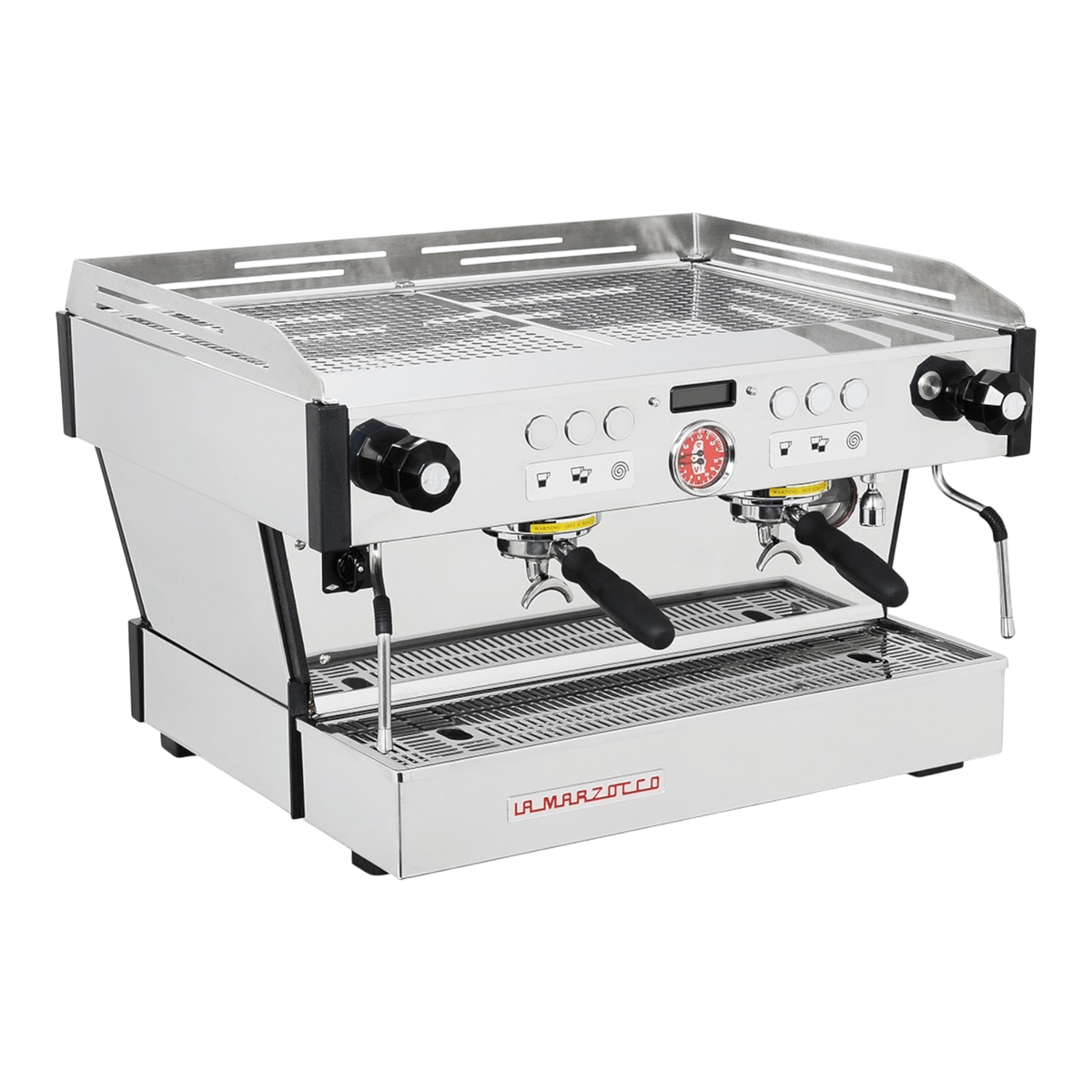Kaffeekontor Bayern La Marzocco Linea PB Espressomaschine aus Edelstahl mit zwei Brühgruppen und digitalem Display