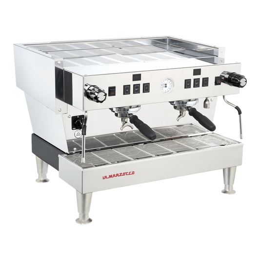 Kaffeekontor Bayern La Marzocco Linea Classic S Siebträgermaschine aus Edelstahl mit zwei Brühgruppen