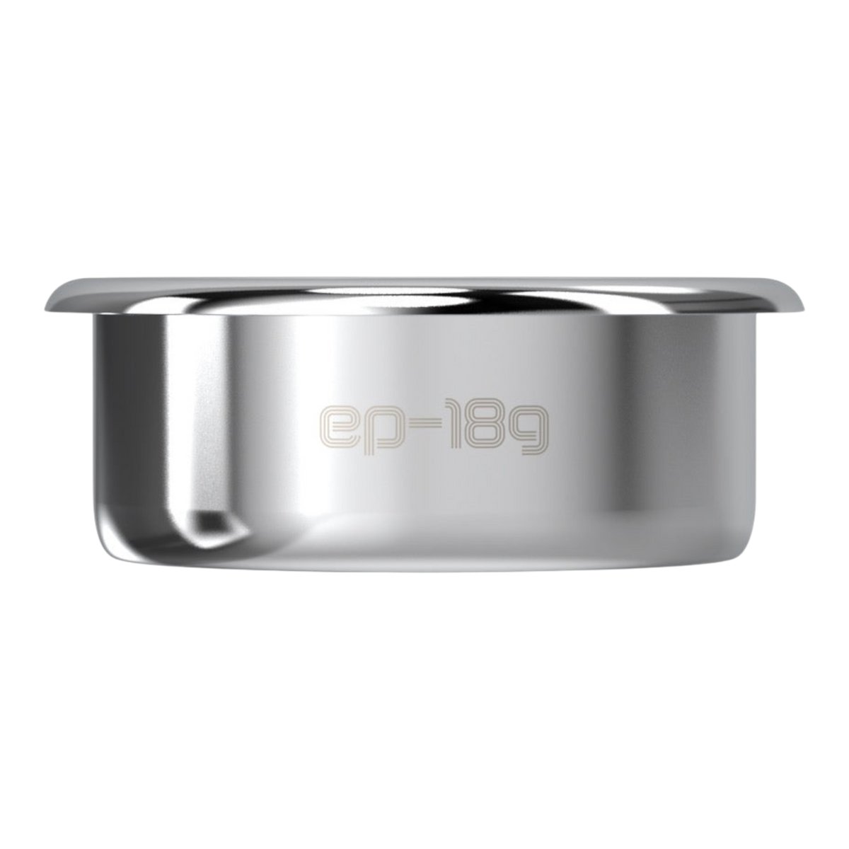 Kaffeekontor Bayern Pesado 58mm electropolished stainless steel espresso filter basket with 18g capacity engraving