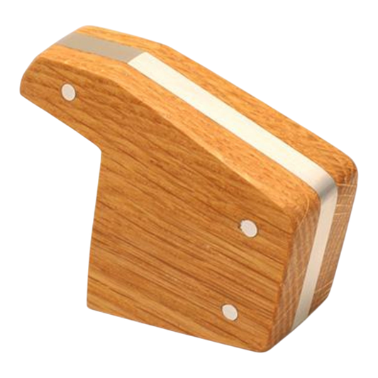 Kaffeekontor Bayern walnut wood and stainless steel paddle for La Marzocco espresso machines