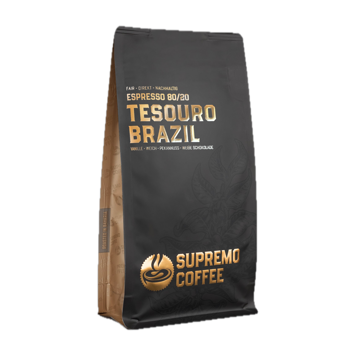 SUPREMO Coffee Tesouro Brazil Schrägansicht